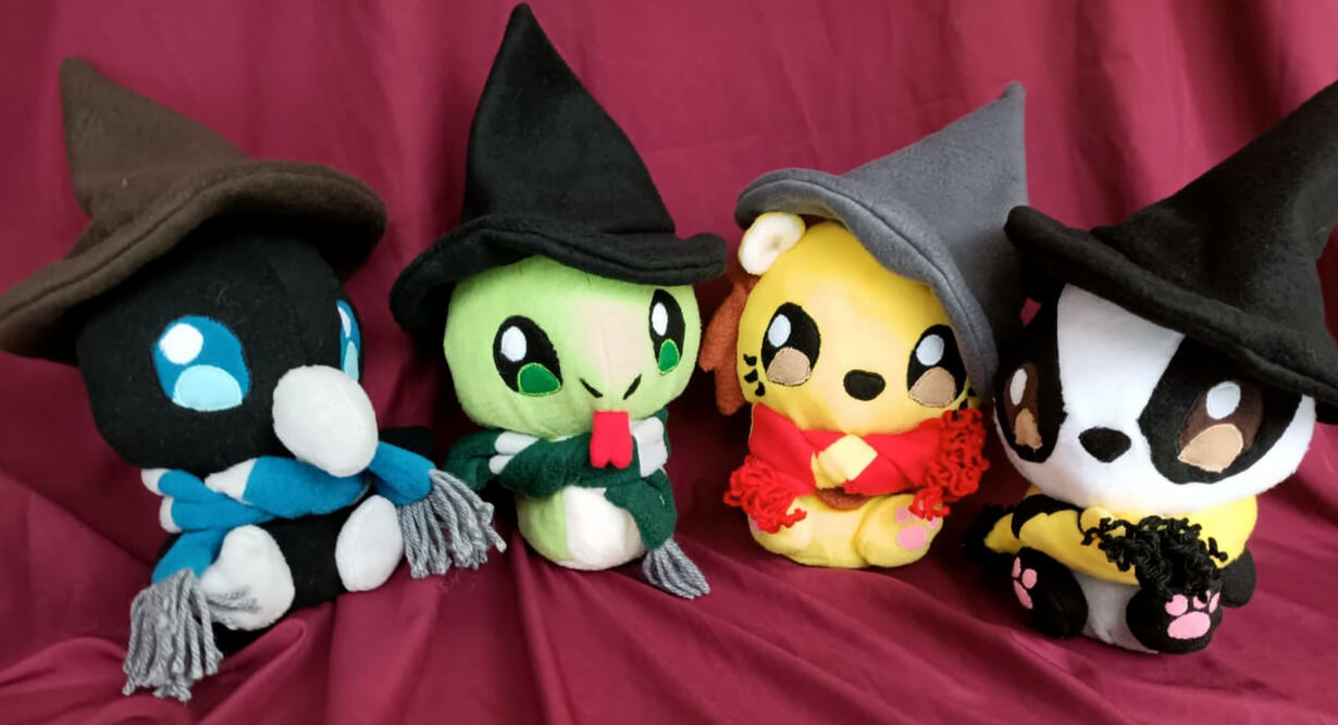 plushies magical animal with hat